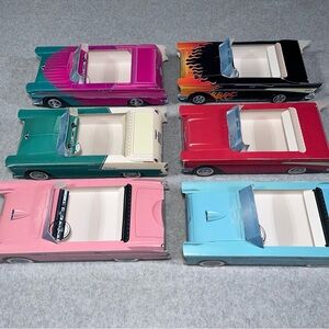 GM Hot Rod Classic Cars Cardboard Food Tray Vintage Chevy Ford Assorted Lot of 6
